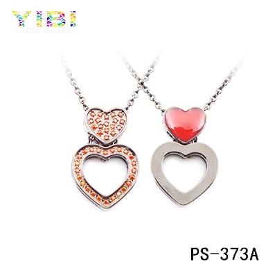 heart type stainless steel pendants