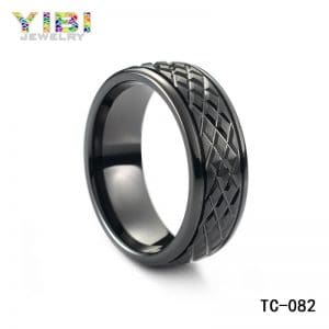 Black Tungsten Wedding Bands