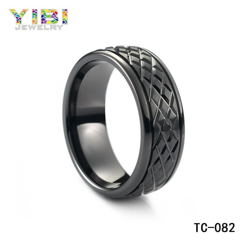 Black Tungsten Wedding Bands