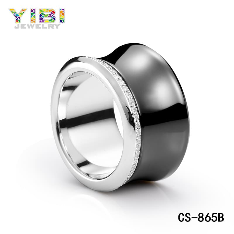 black ceramic ring