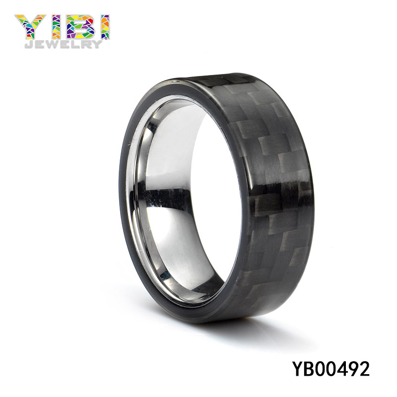 stainless steel carbon fiber ring