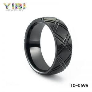 Men black tungsten engagement rings, ring suppliers