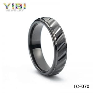 Custom hammered tungsten wedding bands, custom jewelry manufacturers china