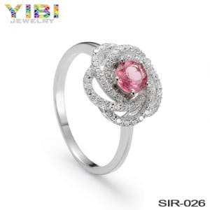 Women high fashion brass jewelry with cz inlay