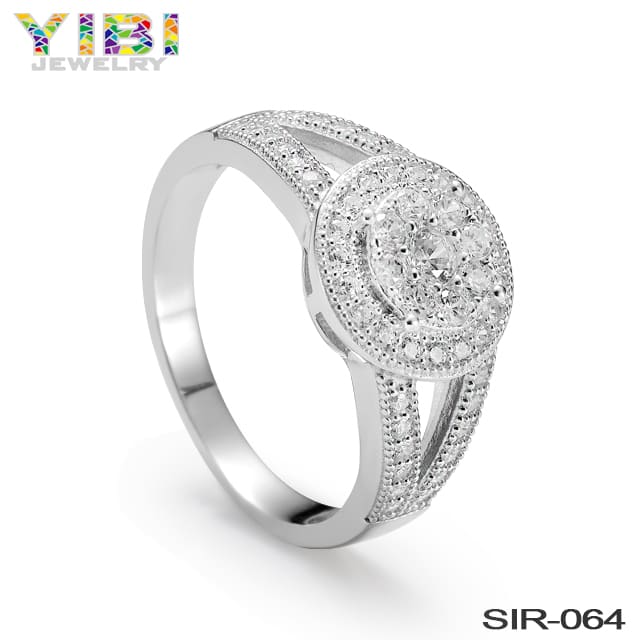 Beautiful brass engagement rings, China factory jewelry