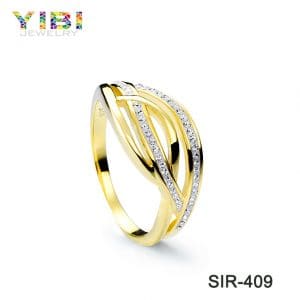 Elegant women brass engagement rings