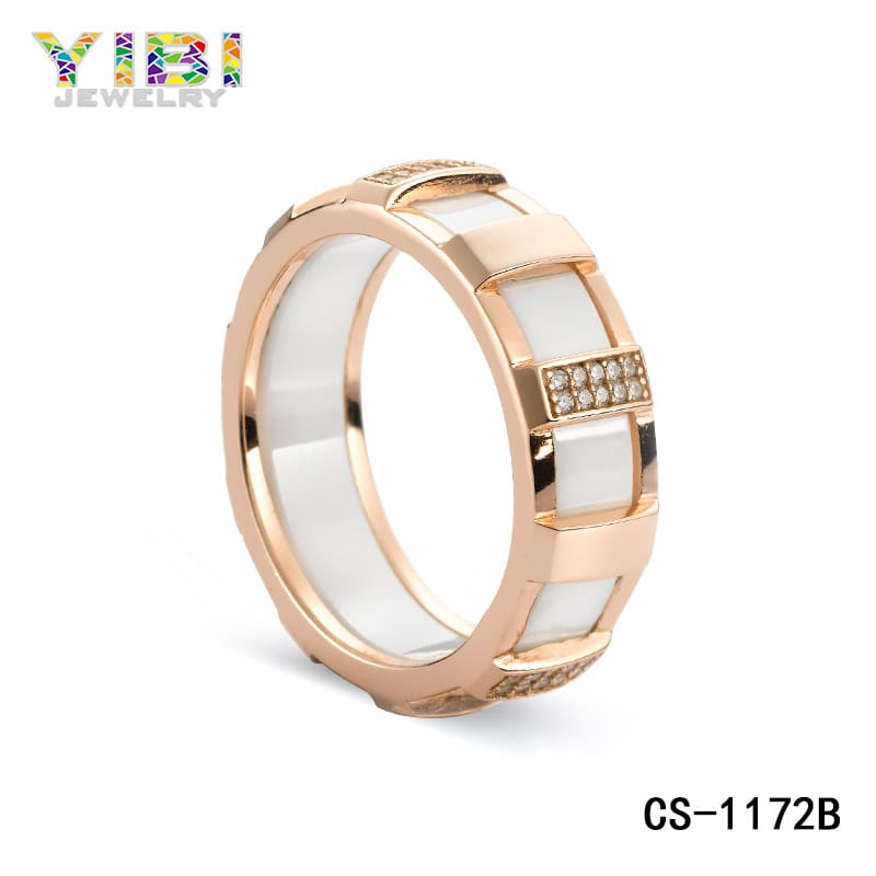 High-tech ceramic brass jewelry