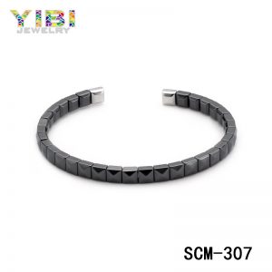 Classic plating black stainless steel bracelet