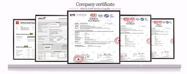 Shenzhen Jewelry manufacturer Certificates 