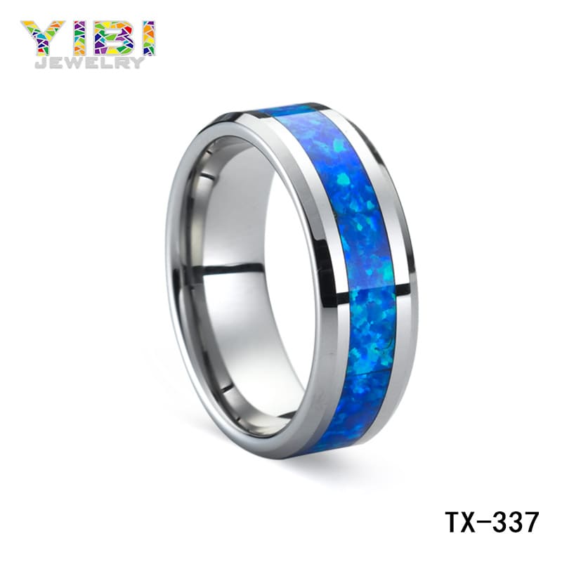 high quality blue fire opal ring