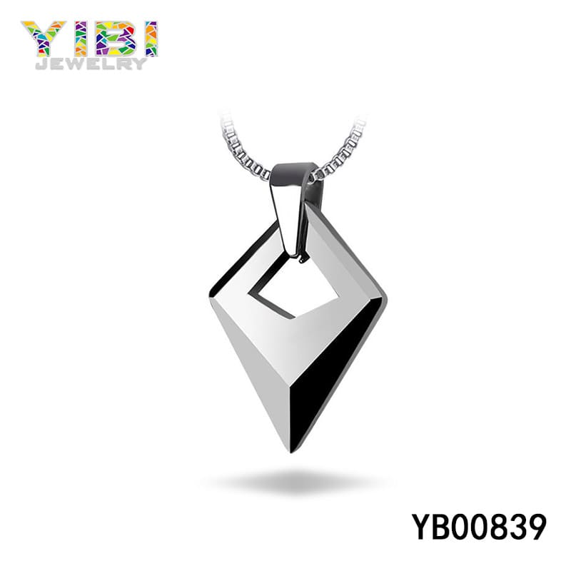 Modern tungsten necklace