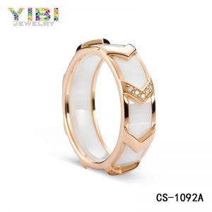 modern ceramic wedding bands 