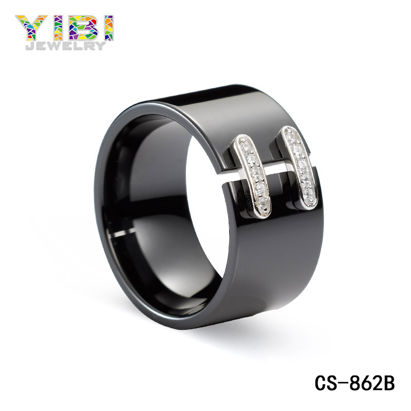 Men's ceramic wedding bands