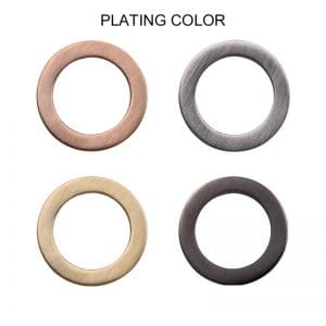 surgical steel rings plating color