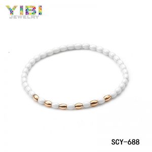 Ceramic bead bracelet