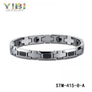 stainless steel carbon fiber bracelet