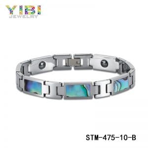 abalone shell inlay surgical steel jewelry