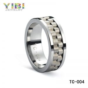 Contemporary Men Unique Tungsten Wedding Bands