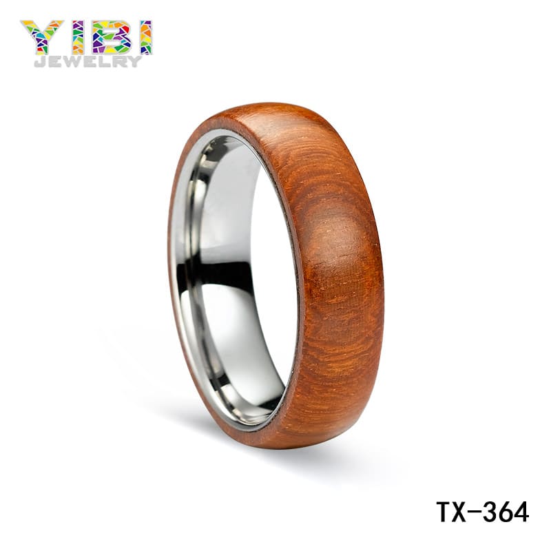 Men's koa wood wedding bands
