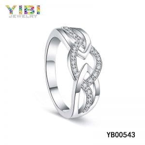 High quality cz rings, lost wax casting jewelry