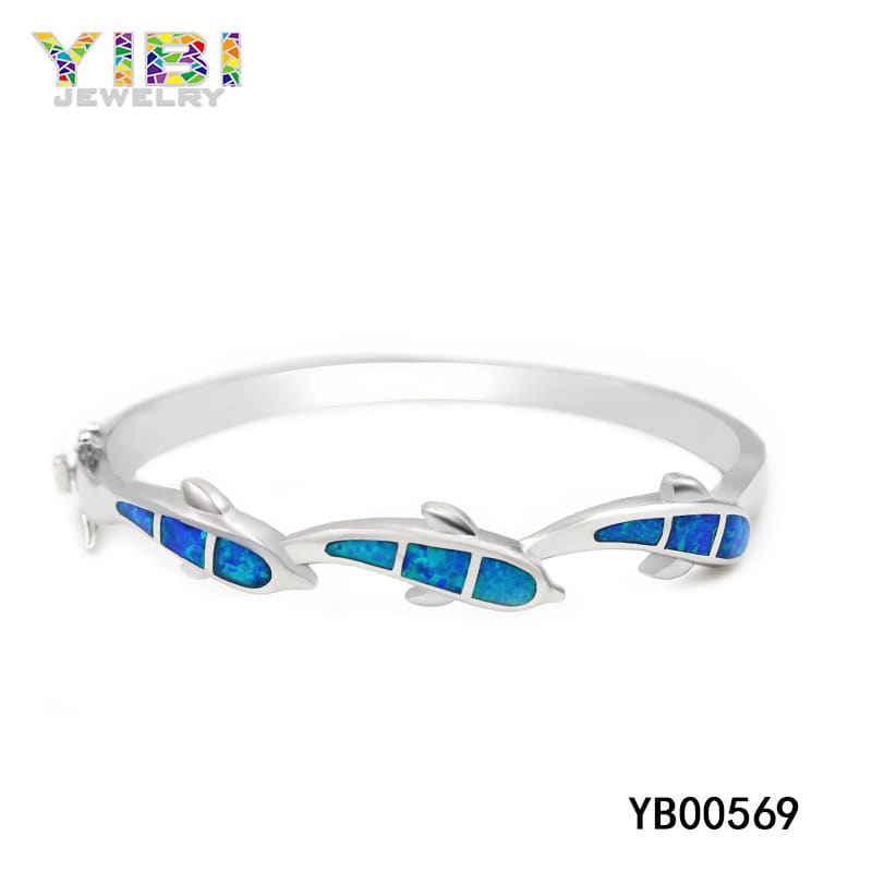 Australian blue opal bracelet