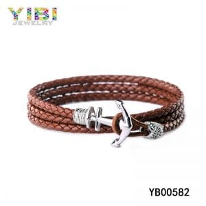 brown leather bracelet manufacturer