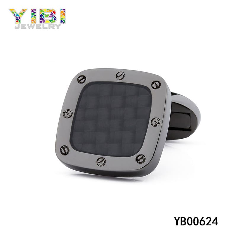 carbon fiber cufflinks