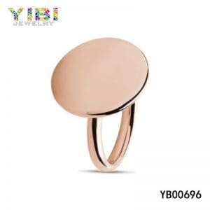 Gold plating surgical steel rings