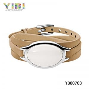 ladies leather bracelets