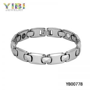 Modern tungsten bracelet, men’s tungsten jewelry