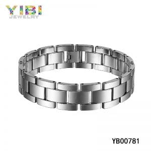 Classic men's tungsten bracelet