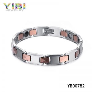 Rose Gold Plated Tungsten Carbide Jewelry Bracelet