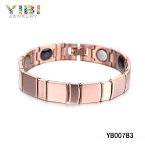 Rose gold tungsten bracelet