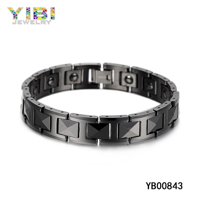 Black tungsten bracelet