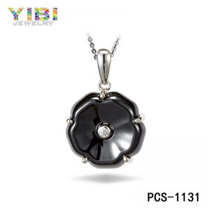 classic black high-tech ceramic pendant