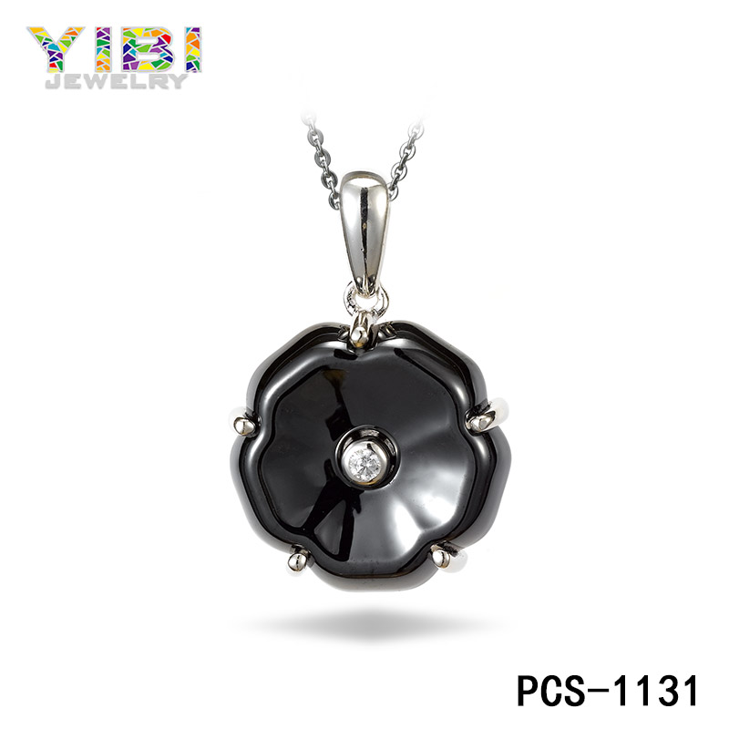 classic black high-tech ceramic pendant