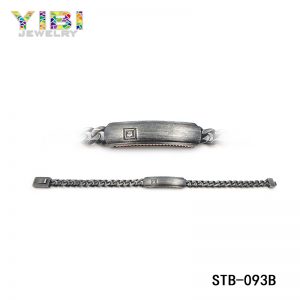 Unique brushed surgical stainless steel bracelet