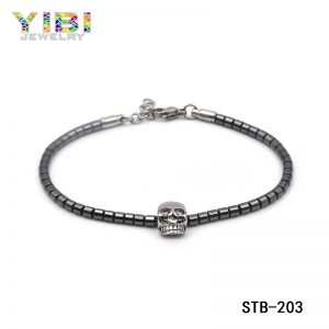 Modern men 316L stainless steel skull bracelets