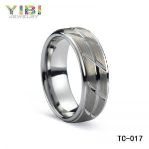 Men matte tungsten wedding bands