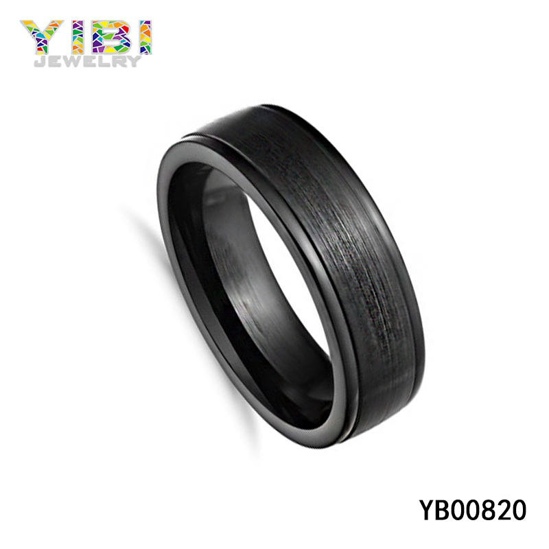 stainless steel satin finish ring