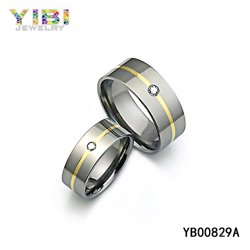 titanium cubic zirconia jewellery