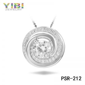 Round Cubic Zirconia Inlay Women Brass Jewelry