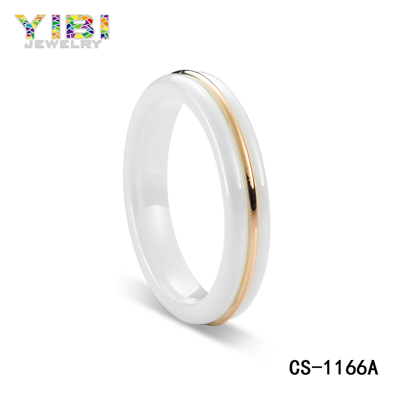Hightech Ceramic Silver Ring Ceramic Jewelry Manufacturer YIBI