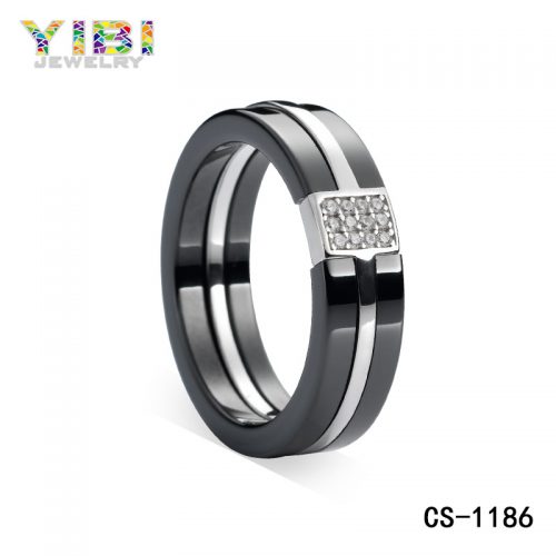 High-tech Ceramic Silver CZ Jewellery