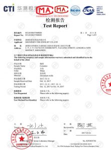 CTI Certificate white ceramic