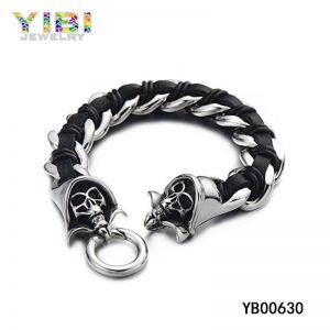 stainless steel men skull jewelry