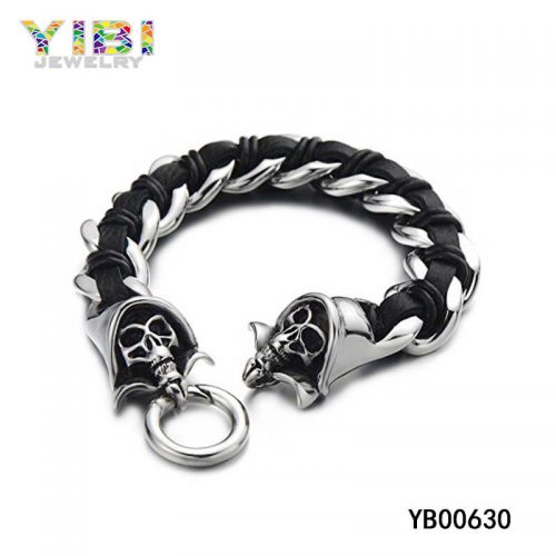 Hip Hop Style Stainless steel Men Skull Jewelry