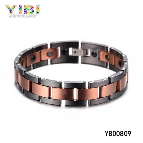 Men's Tungsten Magnetic ID Bracelet