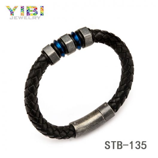 Blue Plated Stainless Steel Bracelet