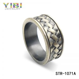 Classic Surgical Stainless Steel Antique Vintage Rings